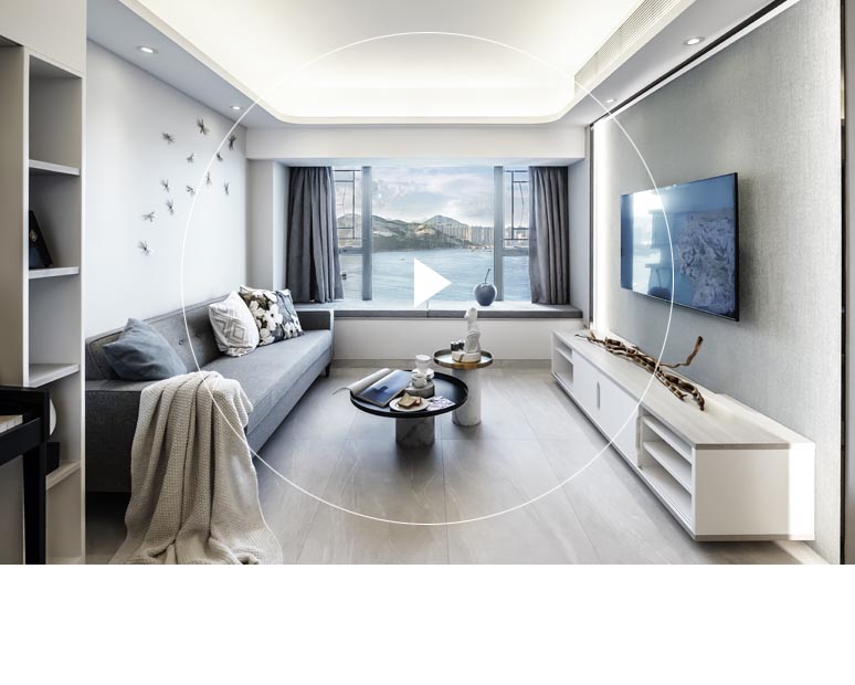 Island Resort's Living Room Interior Design