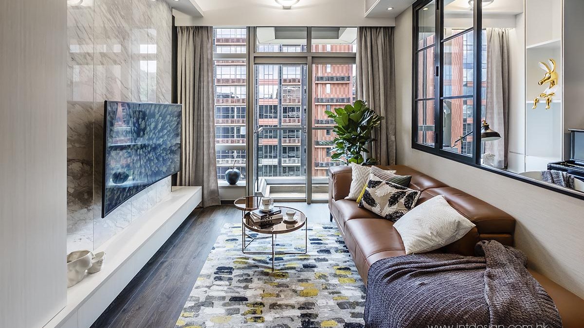 Romo Murano Sunflower Rug in The Horizon's Living Room